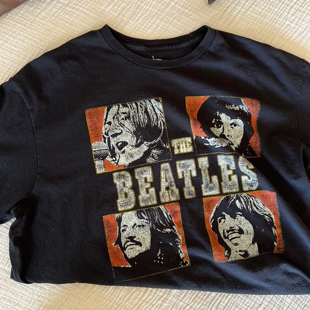 Oversized Beatles graphic T